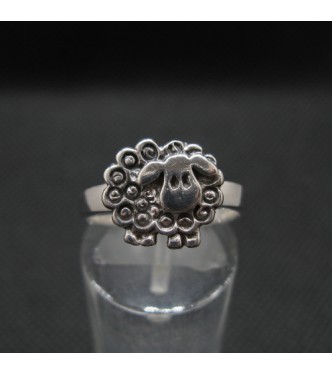 R002133 Handmade Sterling Silver Ring Sheep Genuine Solid Stamped 925 Empress